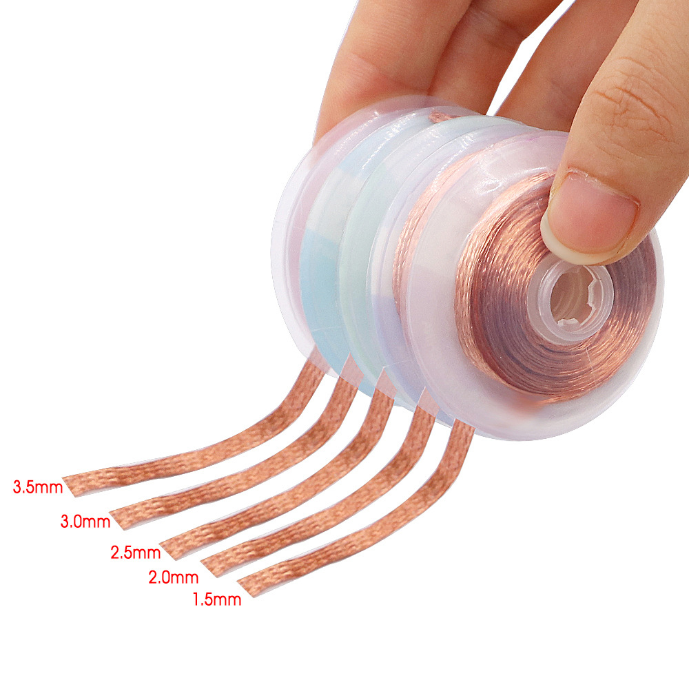 Solder Wick Braid - 1.5mm 2mm 2.5mm 3mm 3.5mm szerokość