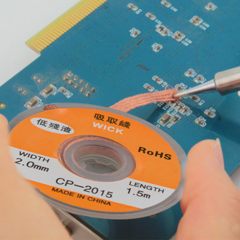 Odlutowywanie oplotu siatkoweg – Solder Wick Braid recenzja i cena