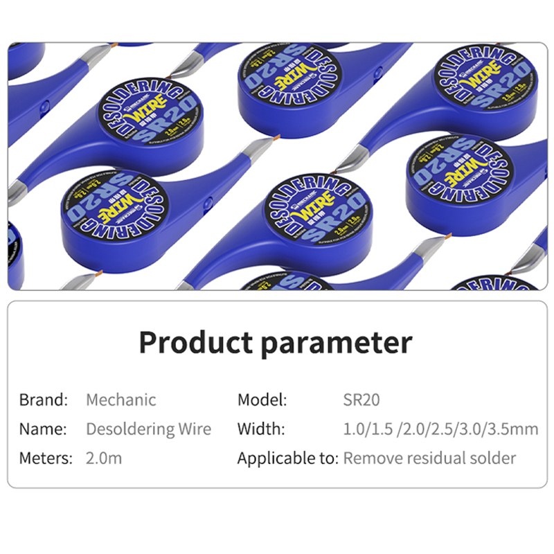 Drut rozlutowniczy MECHANIC SR – Solder Wick Braid recenzja i cena