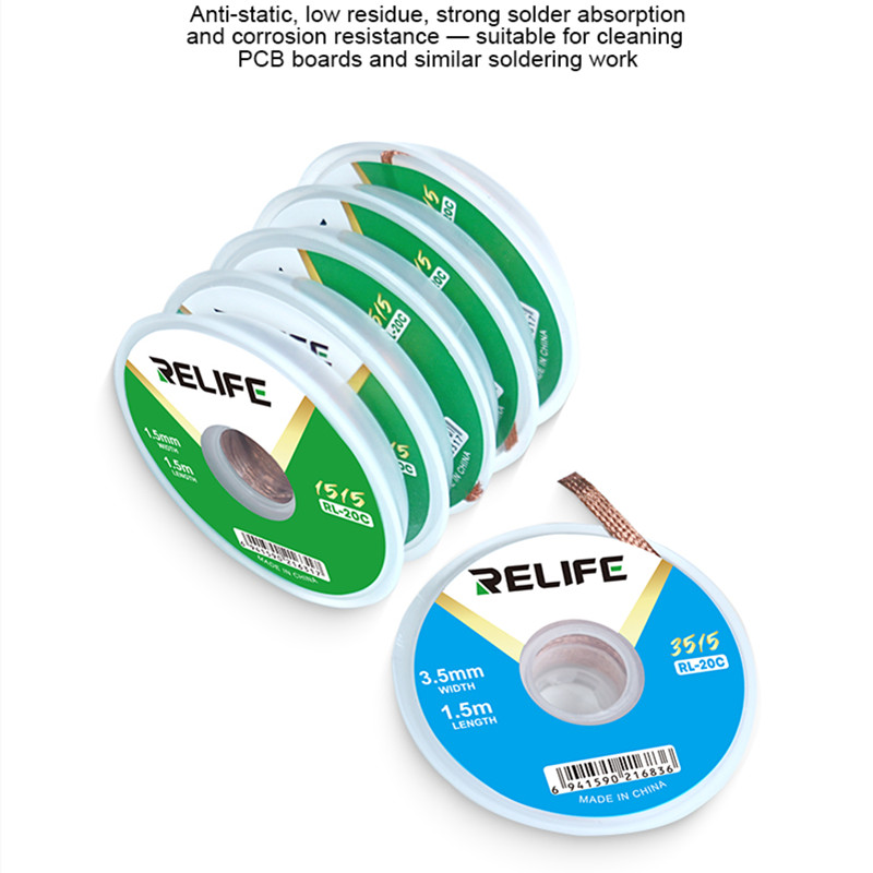 RELIFE RL-20C Knot lutowniczy  – Solder Wick Braid recenzja i cena