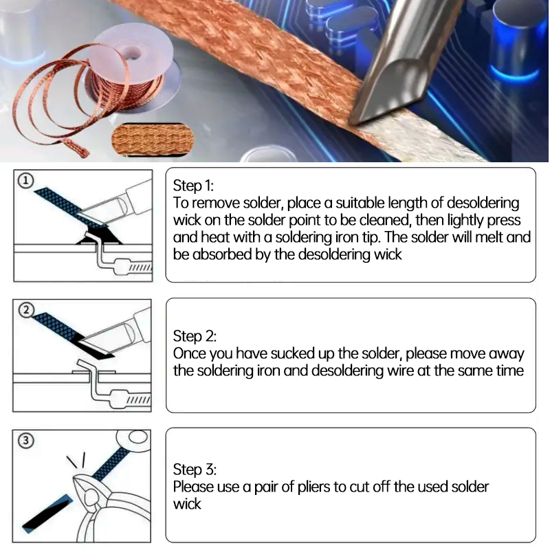 Drut do rozlutowywania miedzia – Solder Wick Braid recenzja i cena